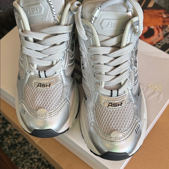 Ash Metallic Silver Sneakers - Picture 9 of 10
